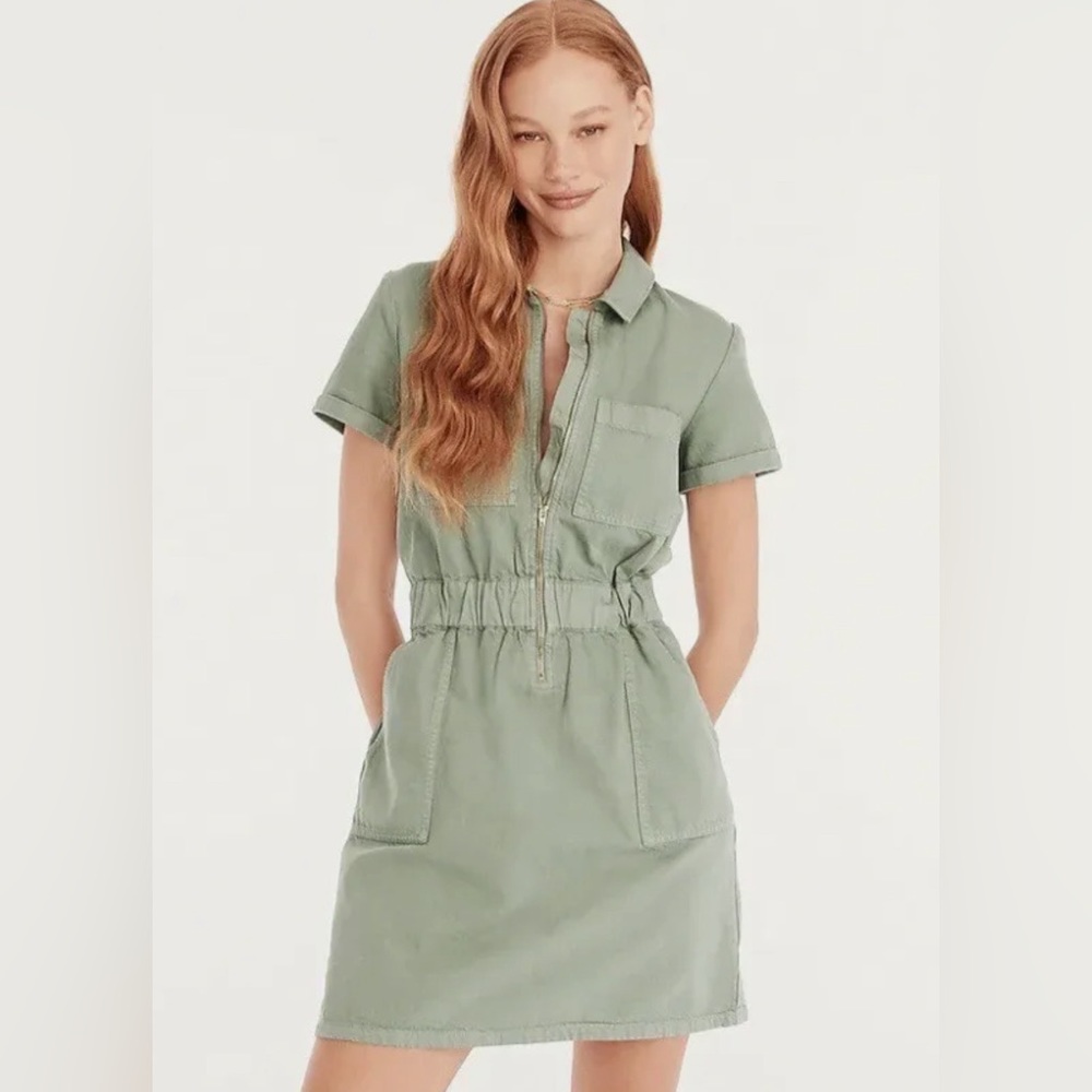 J.Crew Zip Front Chino Dress